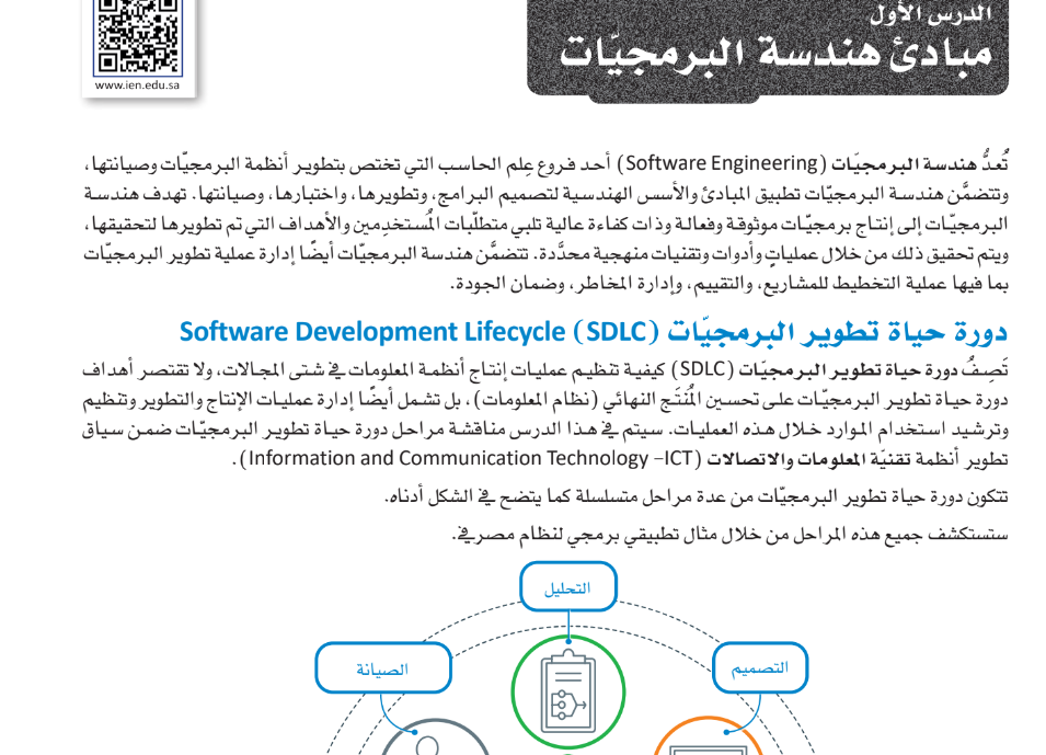 شرح هندسة البرمجيات  الدرس الاول مبادئ هندسة البرمجيات