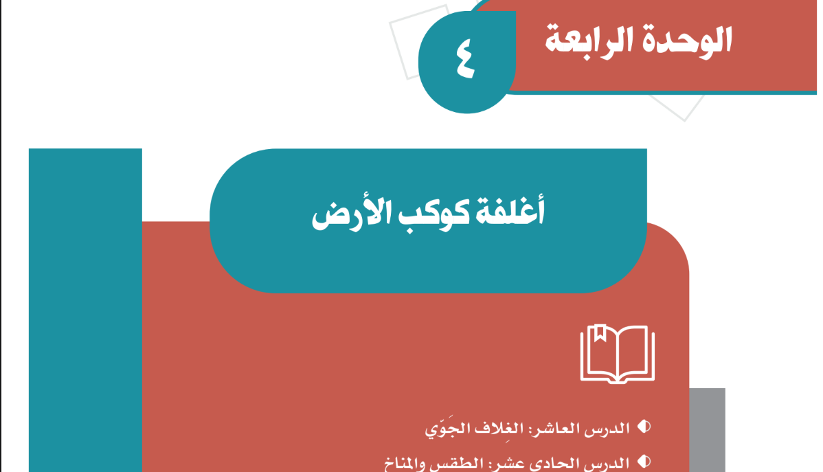 حل الوحدة الرابعة اغلفة كوكب الارض اجتماعيات ثاني متوسط ف2 1446